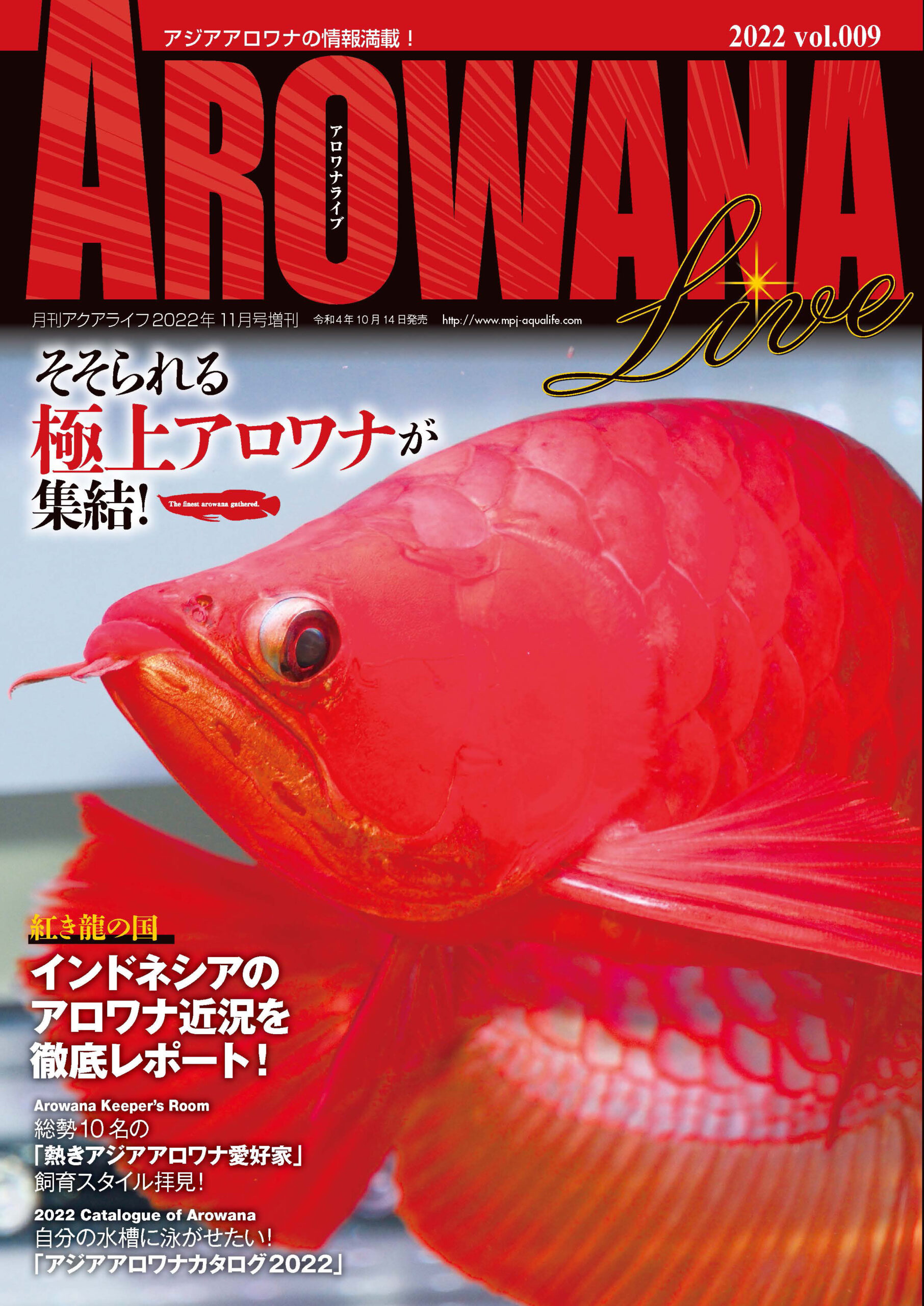 アロワナライブ22 Vol 009は22年10月14日発売 エムピージェー